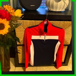 Golfino Long-sleeve Unisex Polo; Red, Blue, Off White.